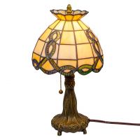 CELTIC WAVE STAINED GLASS LAMP