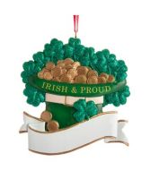 IRISH AND PROUD TOP HAT ORNAMENT