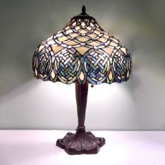 JEWELED CELTIC TIFFANY STYLED LAMP