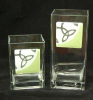 SMALL GLASS CELTIC KNOT VASE