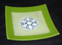 GLASS CELTIC KNOT PLATTER