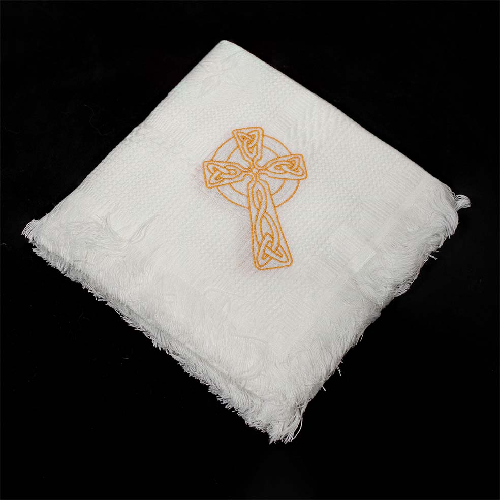 McRae Crest Premium Blanket - Black Celtic Cross Style